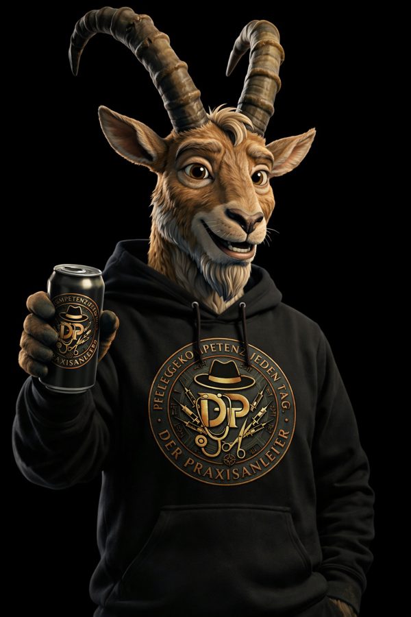 Steini im Praxisanleiter-Hoodie